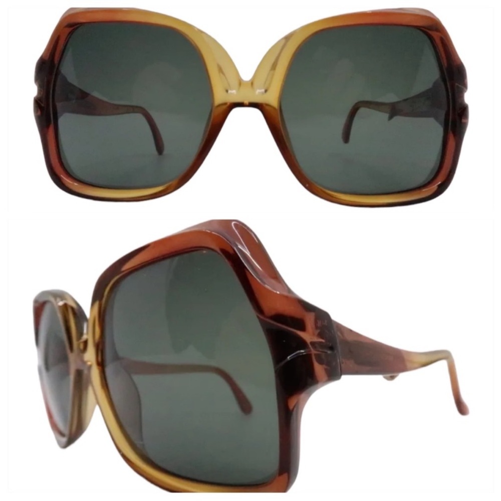 Sold// 1970 Corra Optyl Sunglasses,Oversized Statement Boho Women’s Sunnies - Picture 6 of 6